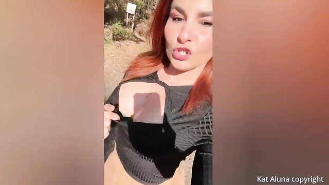 Kat Aluna - teen gets fucked by two jogging guys