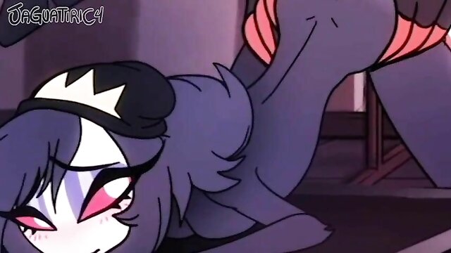 girl, school, pussy - blitzo and octavia helluva bosss furry cartoon sex scene