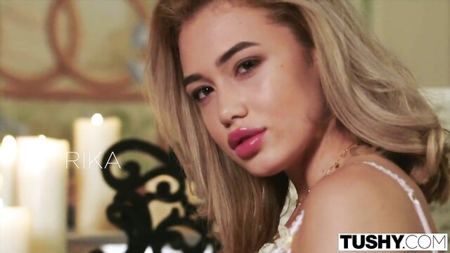 rikas deepthroat and pussy licking skills are on display in this video : Tushy