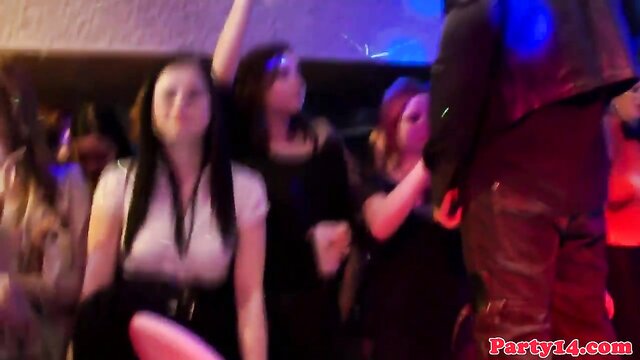 amateur european teens enjoy a night out at the club : rosemarie63