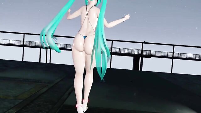 watch mikus sexy moves in 60fps   mmd miku hentai porn : silas91