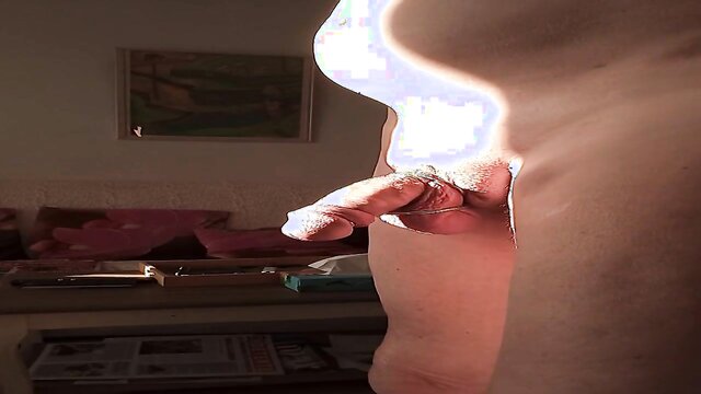 nude man strokes his cock and caresses his body in the sun : mongroszizi