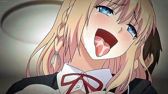 big tits, censored, blonde - witness a wild anime threesome with ore ga kanojo o su wake 4