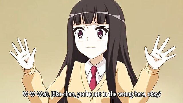 big tits, censored, cartoon - imoutos erotic encounter with her friend in censored hentai