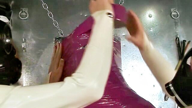 threesome, bdsm, femdom - explore the world of bdsm with fresh and exclusive femdom rubber asylum videos in high definition