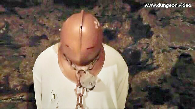 fetish, slave, blonde - exclusive full length bdsm video featuring a new male slave restrained in stable