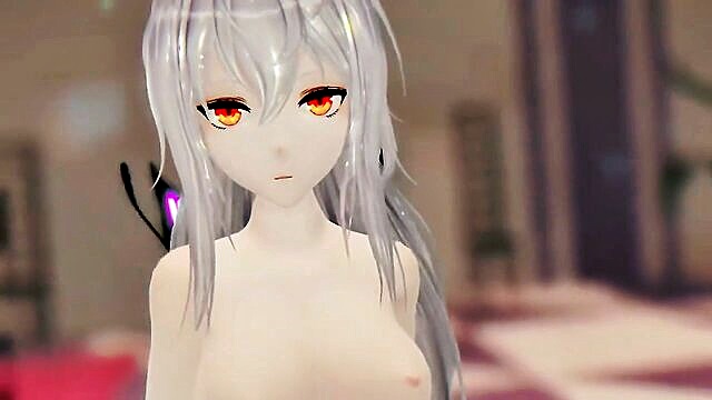 SMIXIX - purple winged skadi knights and hentai masturbating in free mmd remake