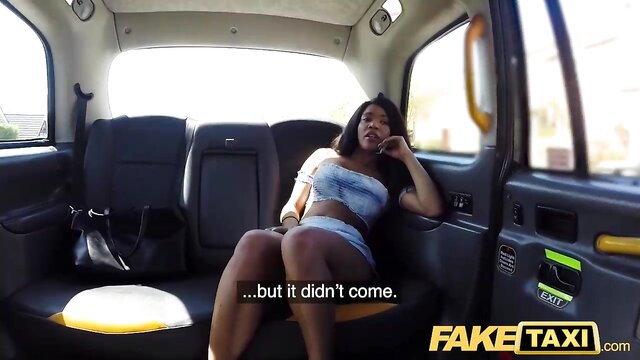 Kiki Minaj - horny black beauty gives a blowjob and twerks on a fake taxi drivers cock Fake Hub