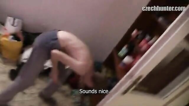 czech hunter finds bi curious student near shopping center at xxxcom : Men
