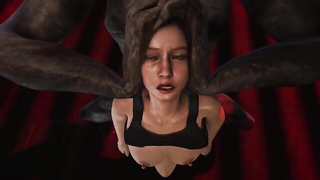 experience the thrill of 3d animated claire in a steamy hentai adventure : evil