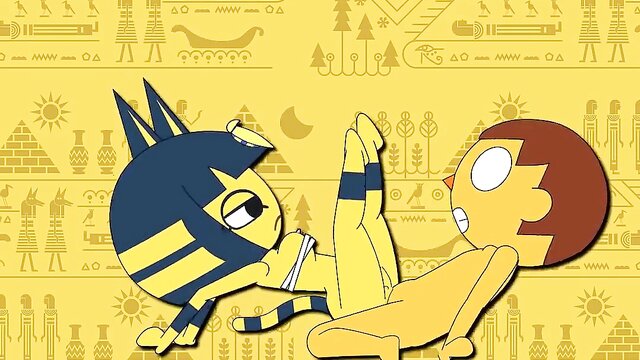 cartoon, 3d animation, big tits - experience deepthroat and foot fetish with ankhas 3d cartoon world