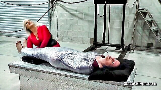 fetish, blonde, milf - sandra caroline boomer tickles