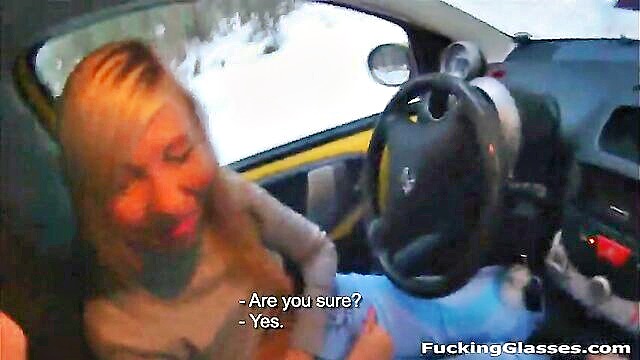 strapon, double penetration, ebony - a snow trip oral pleasure in the vehicle from a lovely woman   mybeegporncom