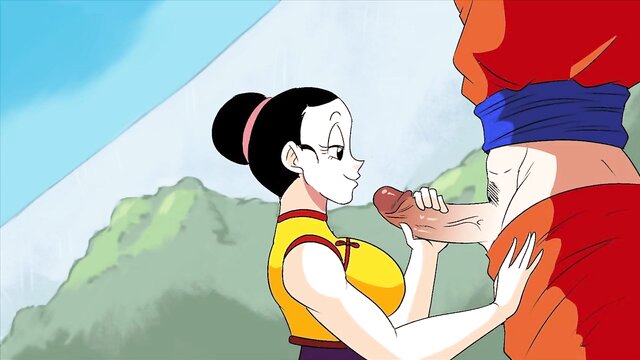 cartoon, pov, deepthroat - deepthroat pov with gokus dick in outdoor hentai xxx video online
