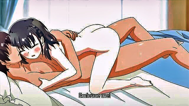 cartoon, censored, pov - japanese brunette babe gets rough creampie in lingerie