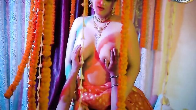 indian brides wedding night turns into a wild anal sex session with her servant : We