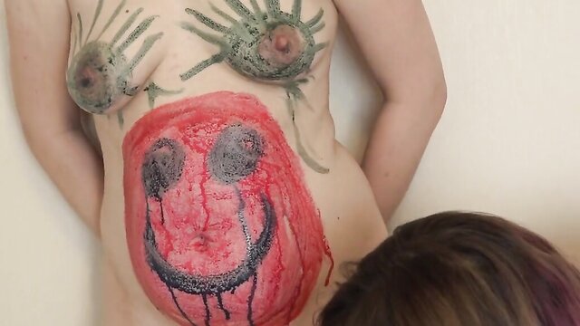 Kink - russian milf draws and pleasures herself in hd Milf