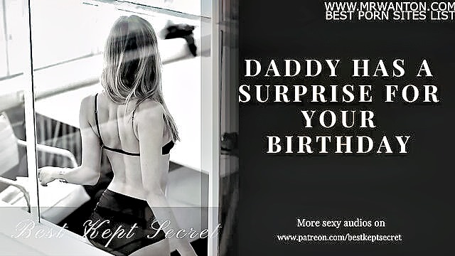 bdsm, spanking, foreplay - exhibitionist daddy indulges in kinky birthday gift with naughty girl