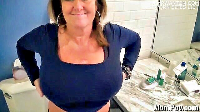 blowjob, american, big tits - rhonda 50yo milf gives behind the scenes blowjob the lovely milf rhonda is giving good head in this behind the scenes video american big tits blowjob milf mom nipples behind the scenes behind
