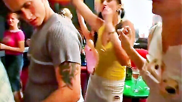 party, hardcore, blowjob - wild party goers engage in steamy oral and hardcore sex with muscular men in a nightclub