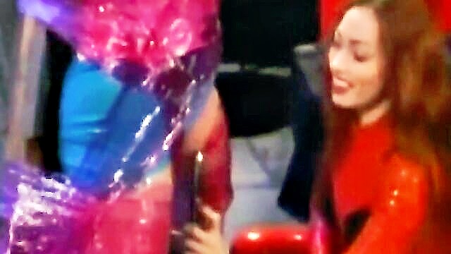 Anastasia Pierce, Anna Mills - bound lesbian sub dominated by vintage mistress and toys lesbian asian fetish masturbation redhead vintage bondage rough threesome toys caucasian femdom latex licking vagina natural tits Latex Pussycats