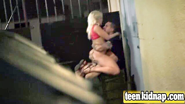 young girl restrained and forced in an alley : Bang