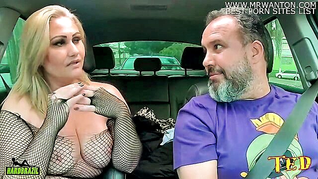 andressa sanchez strips down to sexy lingerie and shows off big assets in car : HARDBRAZIL