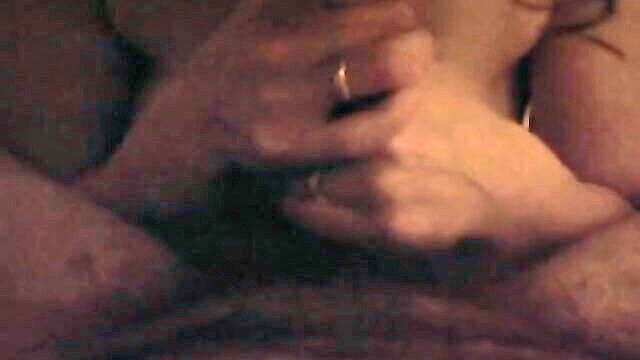 amateur, handjob, cumshot - my wife performs a skilled handjob in this homemade video