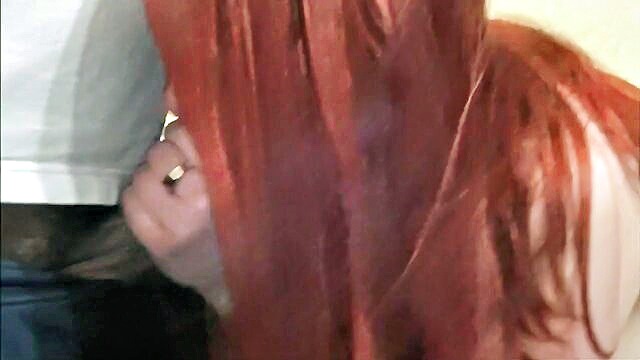 erotic redhead sucks and swallows cum after oral pleasure : Kink