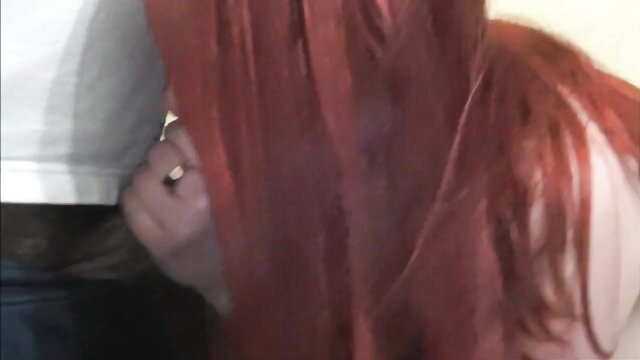 Red head, Kink - redhead enjoys sensual cock sucking and cum play Kink