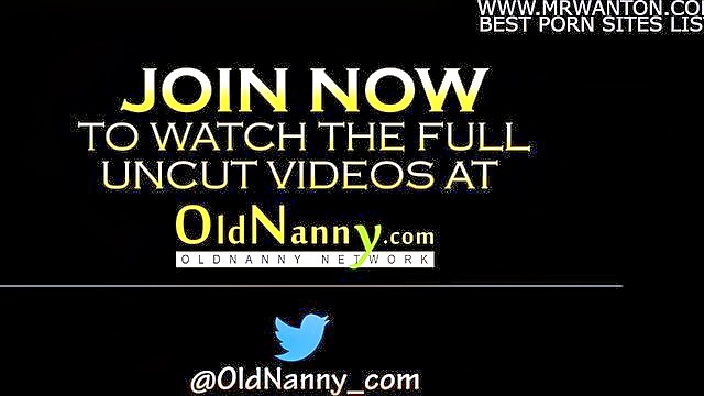 horny grandmother uses toys for pleasure in hd : OldNanny