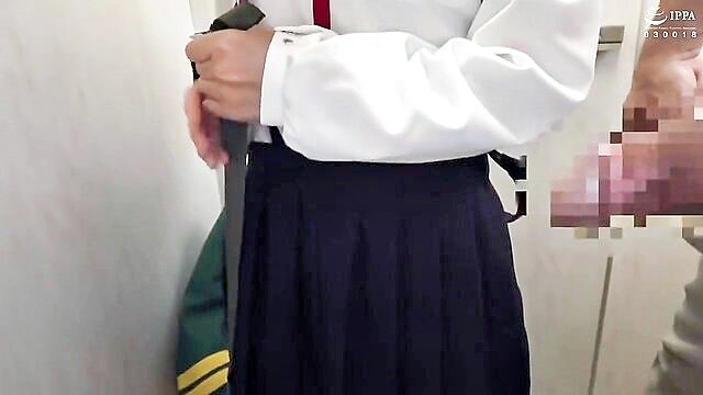 censored, asian, japanese - perky eru yukino gets seduced in the school restroom