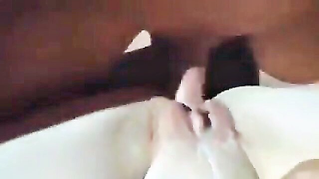 creampie, college, cum twice - close up view of double penetrated pussy in college dorm room