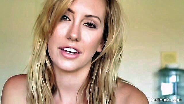 Brett Rossi - blonde bombshell brett rossi gives a pov blowjob and facial in hardcore video