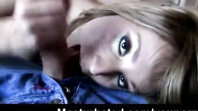 Allyssa Hall - sensual babe gets hot and furious handjob