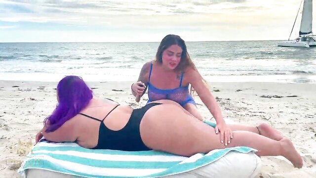 Sara Blonde - outdoor lesbian action with sara blonde and her big boobs Sara Blonde