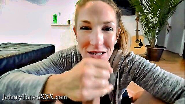 Charley Hart - mind blowing deepthroat and cum swallowing by charley hart Cums