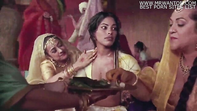 Indian wife - sizzling indian couple gets intimate in a hot bedroom scene