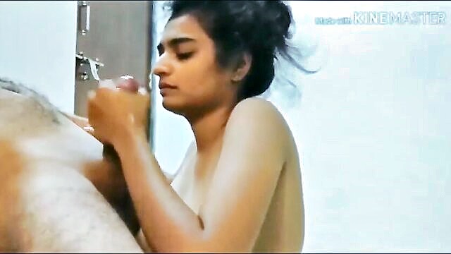 a mature tamil girl teaches young nithya how to give a big cock blowjob : Girl Girl