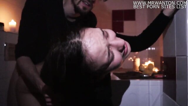 punished submissive gets rough spanking and creampie : Men