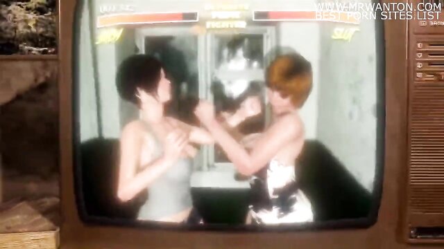 3d shemale, 60 fps, cartoon - sissy guy and friends