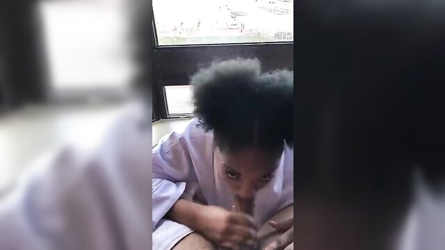 ebony beauty expertly handles big cock in hd : Cums