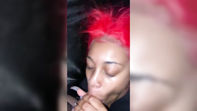 Cum Slut - nasty redhead sucks big dick to facial cumshot in pov ama