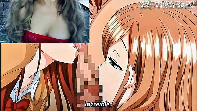 Melinamx - three women seduce and have sex with an unsuspecting man in a spanish language hentai video