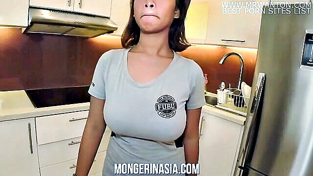 Dana - filipina maid with natural tits gets trained by boss Monger In Asia