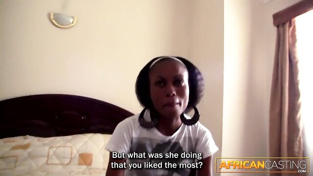 african maid experiences huge white tourist penis in pov : African Casting