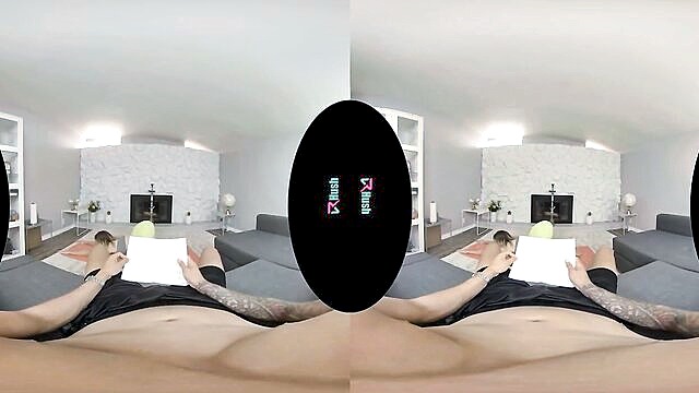 Katie Kush, Quinton James - virtual reality yoga instructor katie kush gets creampie in 180° viewing VRHush