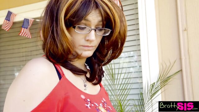 July - surprise threesome with blonde teen and step sister in hd Bratty Sis