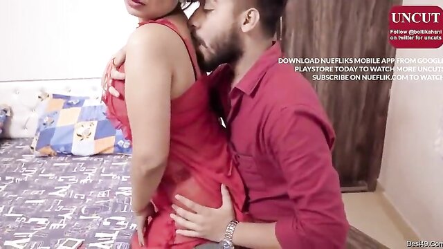indian amateur couples indulge in hardcore hindi sex : Doggy