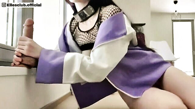 hinatas naughty side czech amateur solo play with squirting : cosplay